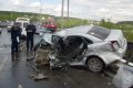В ДТП на Кузбасском мосту пострадали пятеро